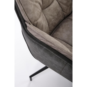 PLEAT modern forgatható étkezőszék – szürke