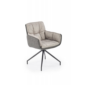 PLEAT modern forgatható étkezőszék – szürke