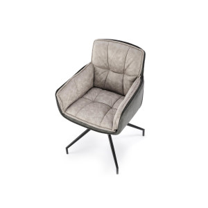 PLEAT modern forgatható étkezőszék – szürke