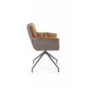 PLEAT modern forgatható étkezőszék – barna