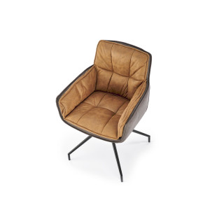 PLEAT modern forgatható étkezőszék – barna