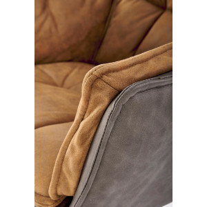 PLEAT modern forgatható étkezőszék – barna