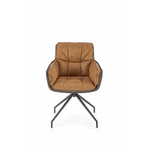 PLEAT modern forgatható étkezőszék – barna
