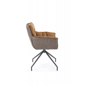 PLEAT modern forgatható étkezőszék – barna