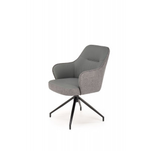 DUOTONE modern forgatható étkezőszék – szürke