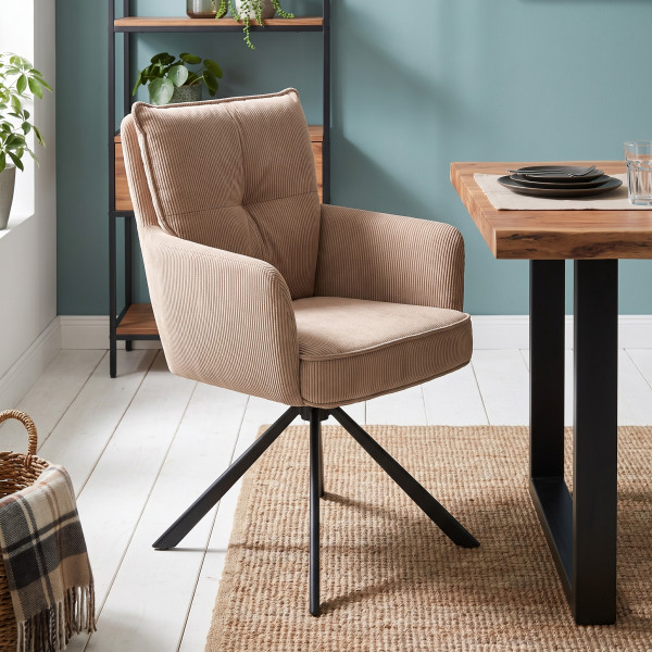 CORDA modern forgatható étkezőszék – cappuccino