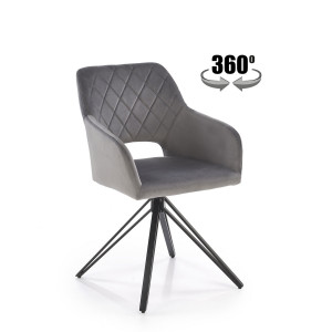 FRAME modern forgatható étkezőszék – szürke
