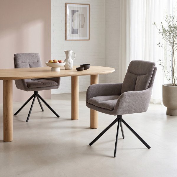 ORBIT modern forgatható étkezőszék – szürke
