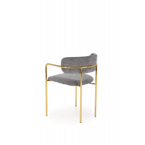LUNA modern étkezőszék – szürke / arany