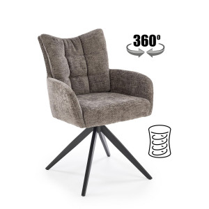 GROVE modern forgatható étkezőszék – szürke