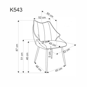 NEST modern étkezőszék – szürke