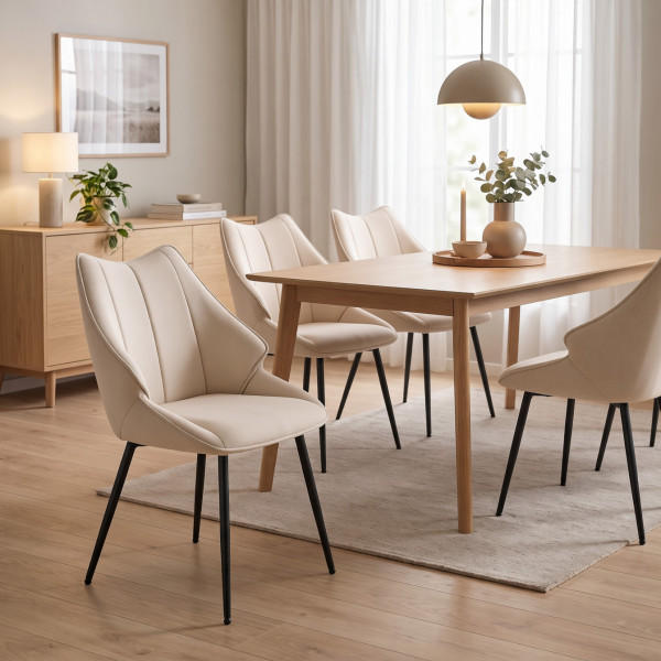 NEST modern étkezőszék – bézs