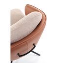 DUO modern forgatható étkezőszék – barna / bézs
