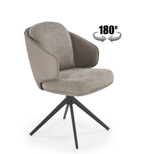 DUO modern forgatható étkezőszék – szürke