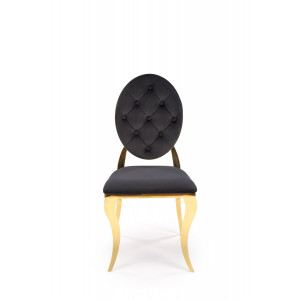 MONARCH modern étkezőszék – fekete / arany