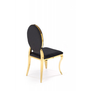 MONARCH modern étkezőszék – fekete / arany