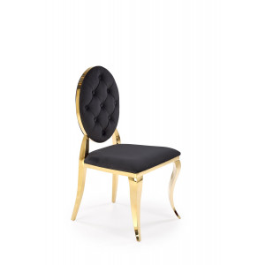 MONARCH modern étkezőszék – fekete / arany