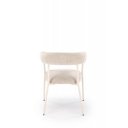 BREEZE modern étkezőszék – világos bézs / fehér