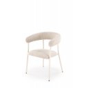 BREEZE modern étkezőszék – világos bézs / fehér