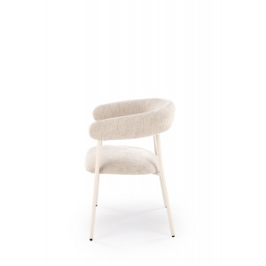 BREEZE modern étkezőszék – világos bézs / fehér