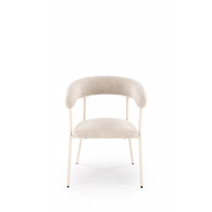 BREEZE modern étkezőszék – világos bézs / fehér