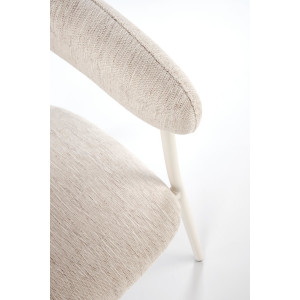BREEZE modern étkezőszék – világos bézs / fehér