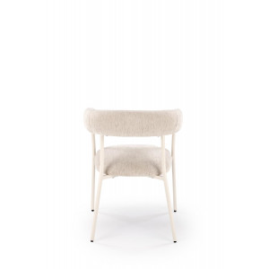 BREEZE modern étkezőszék – világos bézs / fehér