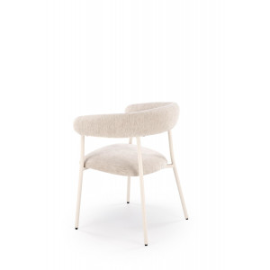 BREEZE modern étkezőszék – világos bézs / fehér