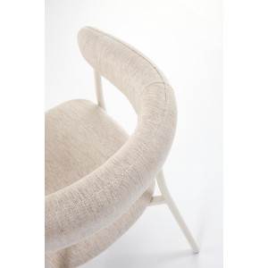 BREEZE modern étkezőszék – világos bézs / fehér
