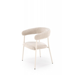 BREEZE modern étkezőszék – világos bézs / fehér