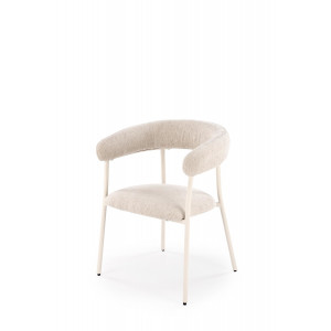 BREEZE modern étkezőszék – világos bézs / fehér