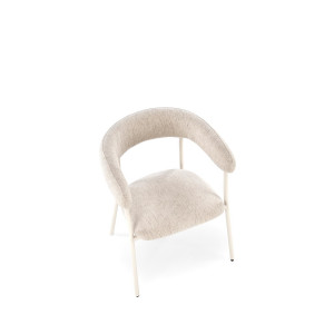 BREEZE modern étkezőszék – világos bézs / fehér
