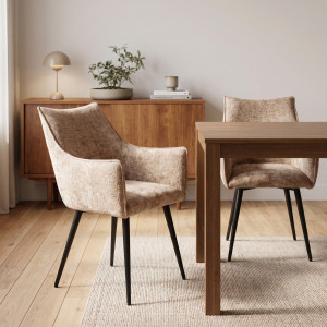 EDGE modern étkezőszék – bézs HALMAR
