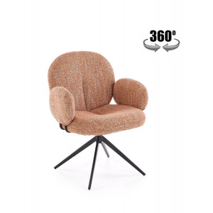 FLUFFY modern forgatható étkezőszék – fahéj