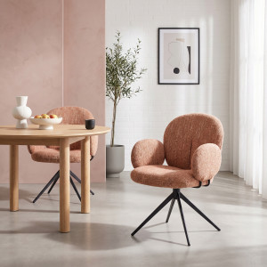 FLUFFY modern forgatható étkezőszék – fahéj