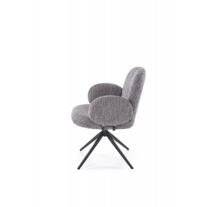 FLUFFY modern forgatható étkezőszék – szürke