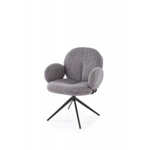 FLUFFY modern forgatható étkezőszék – szürke