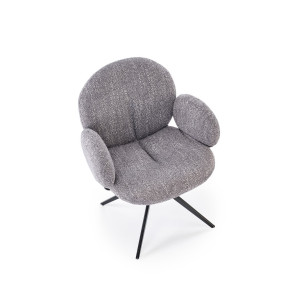 FLUFFY modern forgatható étkezőszék – szürke