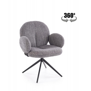 FLUFFY modern forgatható étkezőszék – szürke