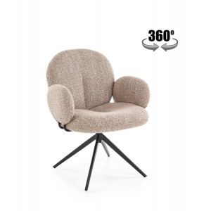 FLUFFY modern forgatható étkezőszék – bézs
