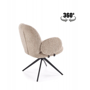 FLUFFY modern forgatható étkezőszék – bézs
