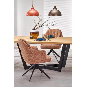 SPRING modern forgatható étkezőszék – fahéj