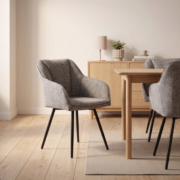 TWIST modern forgatható étkezőszék – szürke