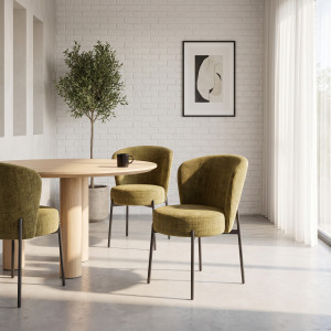 MEADOW modern étkezőszék – olívazöld