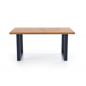 ROVELLO bővíthető étkezőasztal 160–250 cm – világos tölgy / fekete