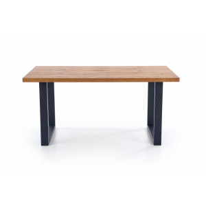 ROVELLO bővíthető étkezőasztal 160–250 cm – világos tölgy / fekete