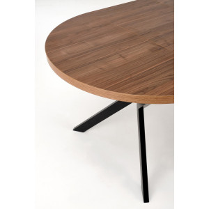 CASTERO bővíthető étkezőasztal 100–250 cm – dió / fekete