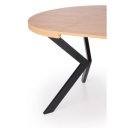 CASTERO bővíthető étkezőasztal 100–250 cm – tölgy / fekete