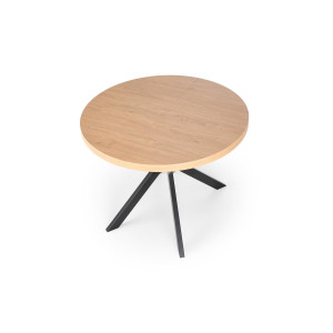 CASTERO bővíthető étkezőasztal 100–250 cm – tölgy / fekete