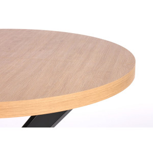 CASTERO bővíthető étkezőasztal 100–250 cm – tölgy / fekete
